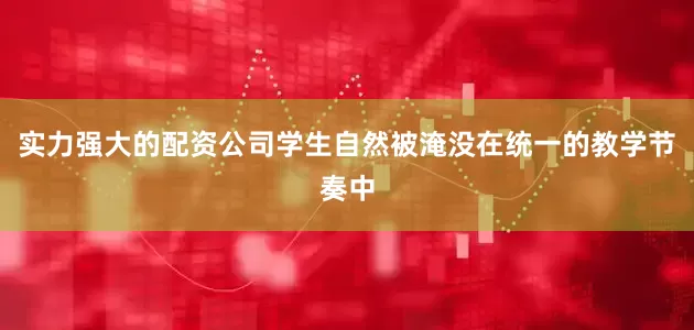 实力强大的配资公司学生自然被淹没在统一的教学节奏中